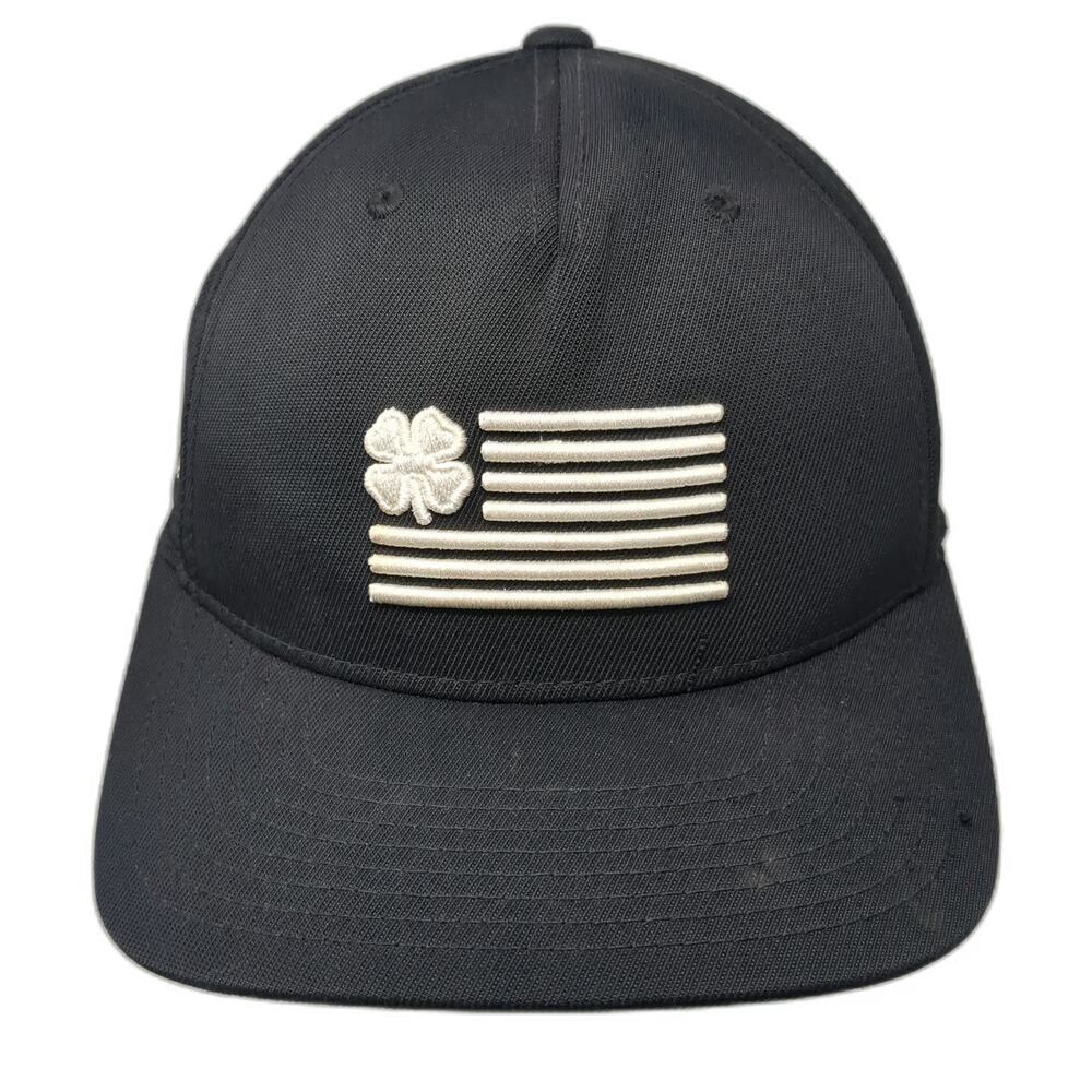 Black Clover 5 Panel Black Hat One Size Snapback Live Lucky CompuNet HPE Logo